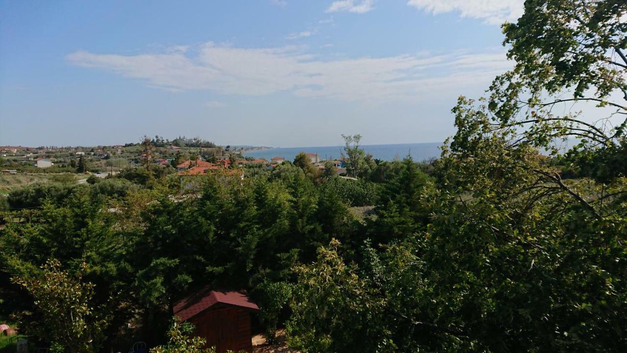 Апартаменты Stone House With Seaview Неа-Потидеа Экстерьер фото